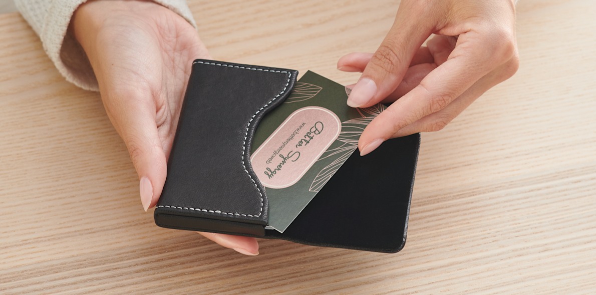 Visiting hot sale card pouch